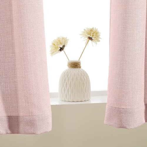 Casual Weave Valance Curtains for 50″W x 18″L (Pack of 1) Casual Weave | Pink