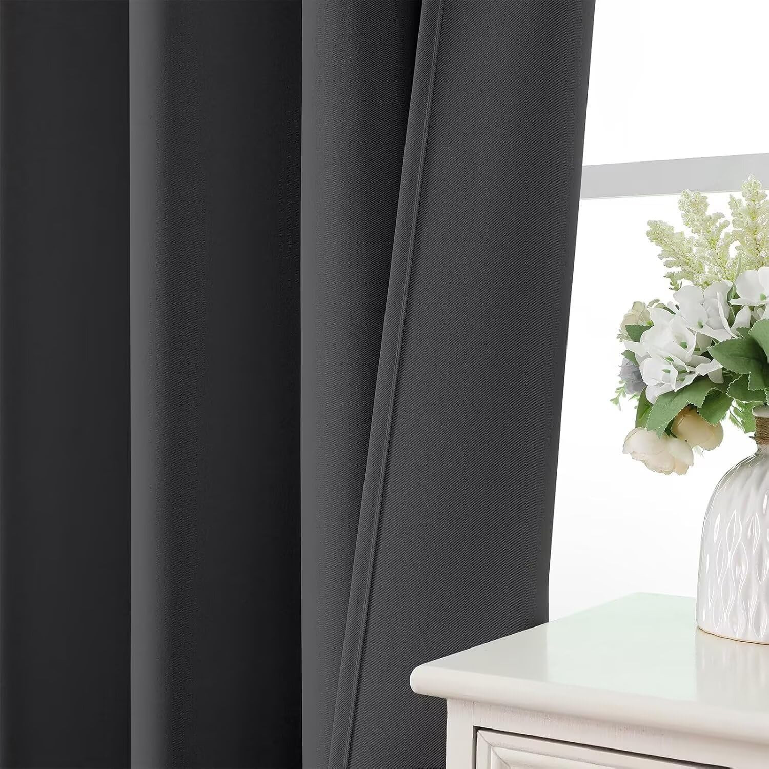 Joydeco Blackout Curtains 72 Inch Length 2 Panels Set, Thermal Insulated Long