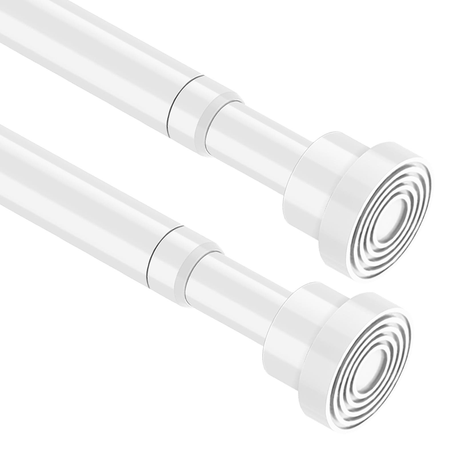 2pcs Tension Curtain Rod 33 to 56 inch No Drilling Spring Tension Rod Adjusti…