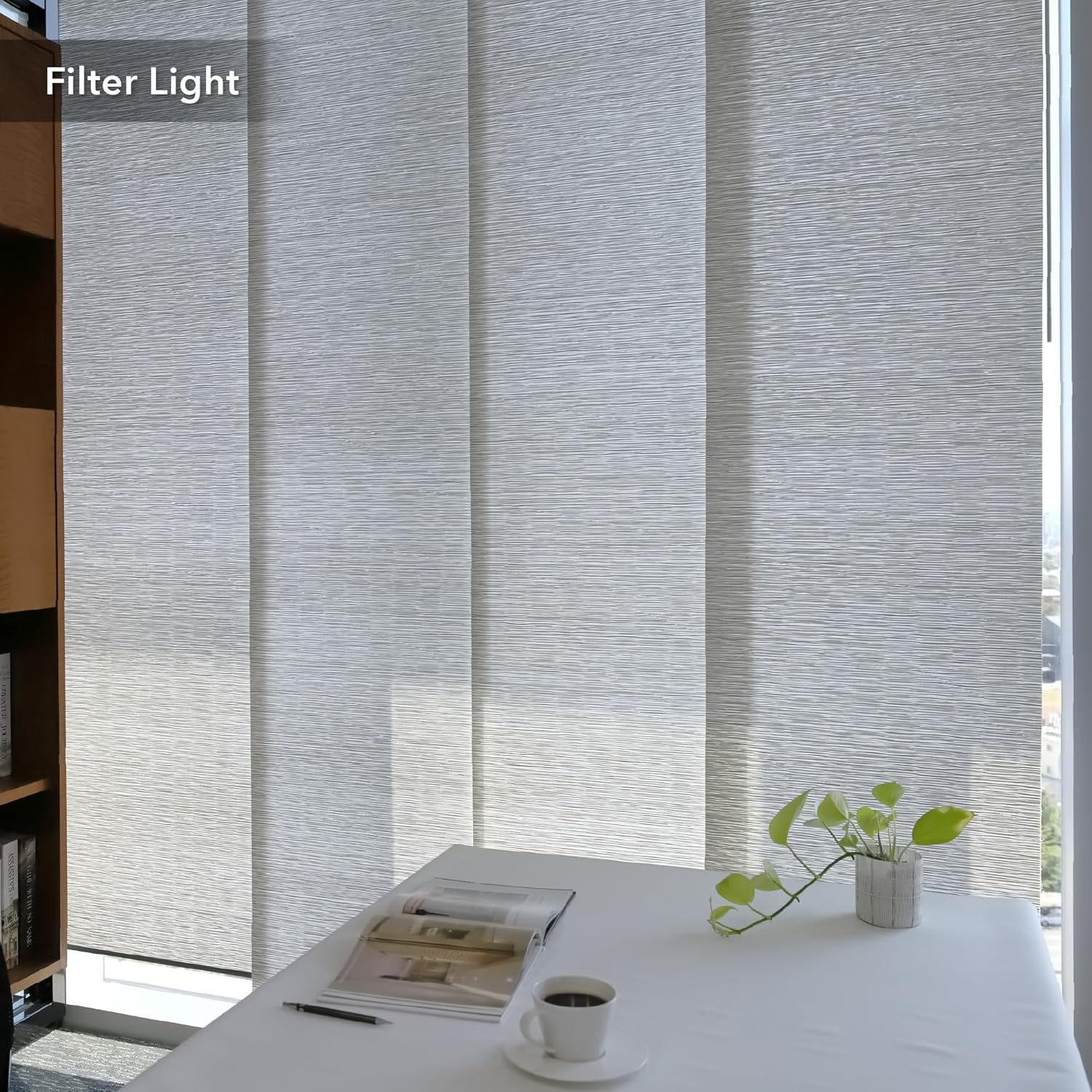 Adjustable Sliding Panel Track Blinds, Vertical Blinds, Room Dividers Walls,