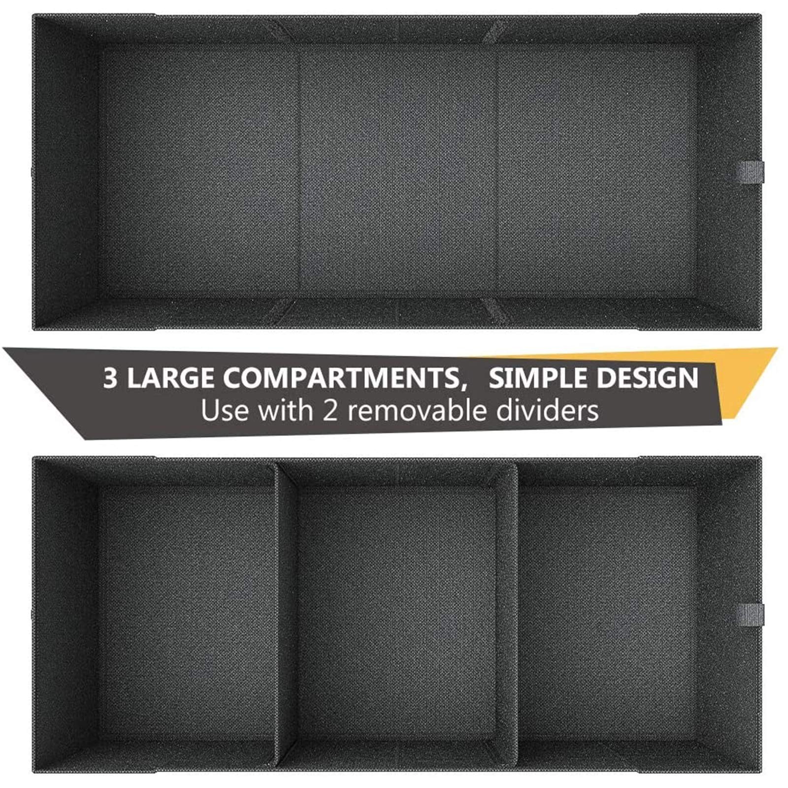 MIU COLOR Trunk Organizer for SUV, Sturdy Car Organizer, Non-Slip Bottom, Fol…