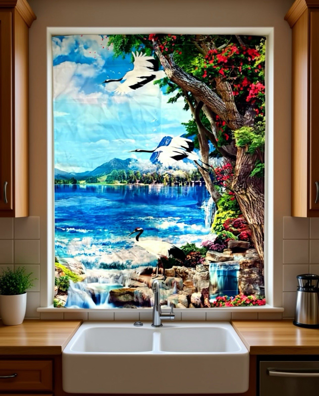 Curtains 27″ x 36″ 2pcs Birds and Nature – A0178