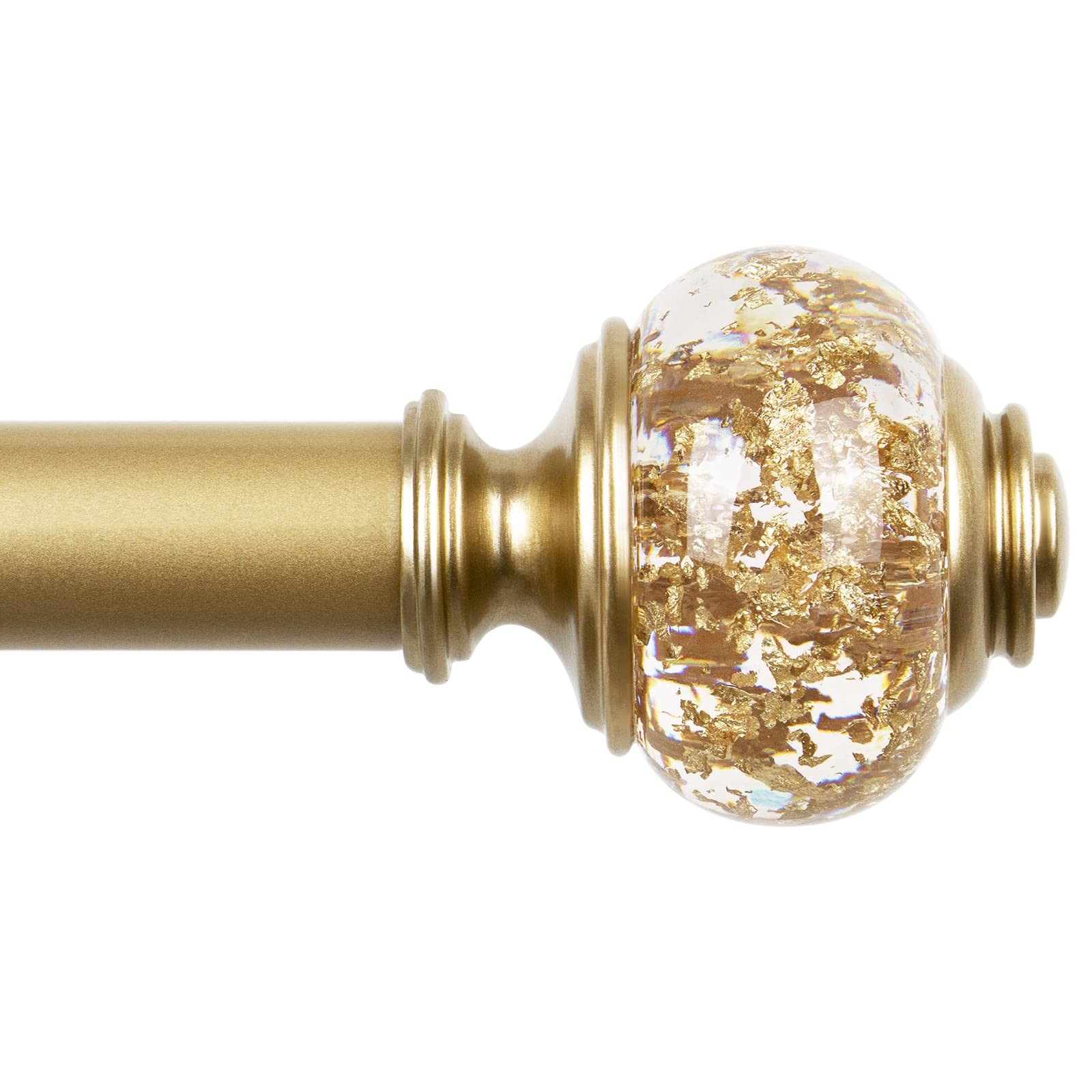Replacement Finials for Curtain Rods (1 or 7/8 Inch), Luxury Gold