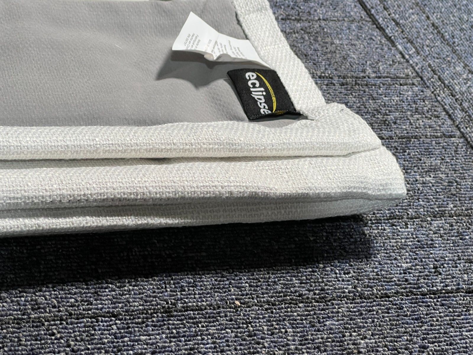Eclipse Drew Linen Cordless Total Blackout Polyester 27” x 64” White For Window