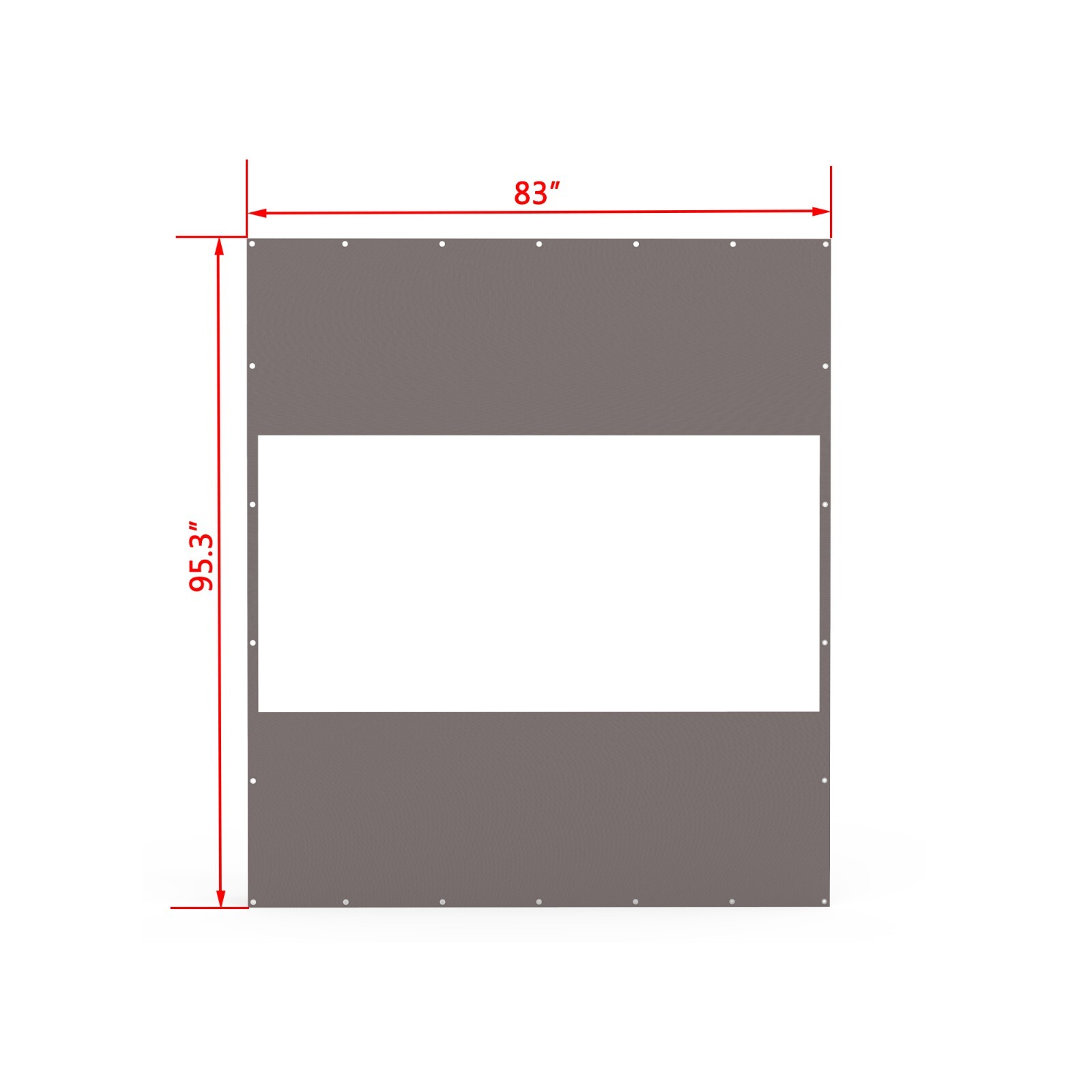 Domi 7x8FT Translucent Plastic Pravicy Curtains w/Eyelets,Elastic ropes,Gray