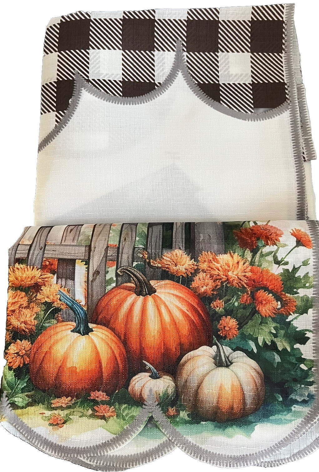 Fall Pumpkin Kitchen Curtains Pumpkins Window Curtains 60in X 36 In