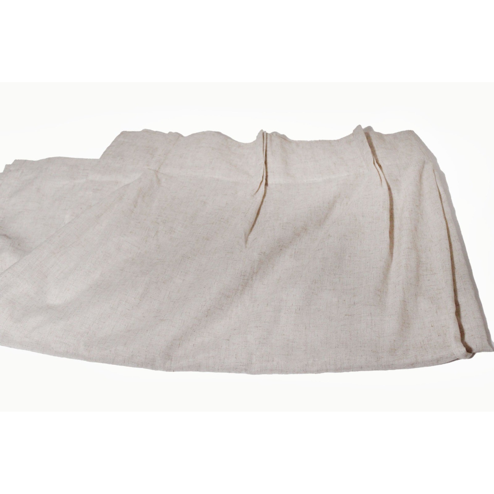 Natural Oatmeal Linen Blend Black Out Curtain Panel Rod Pocket 63 x 40 in Beige