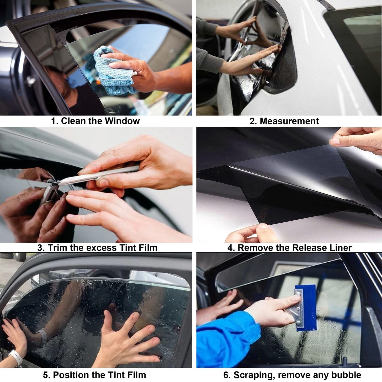 Car Window Tint Film – 5% 20% 35% 50% VLT, UV Heat Block, Scratch Resistant