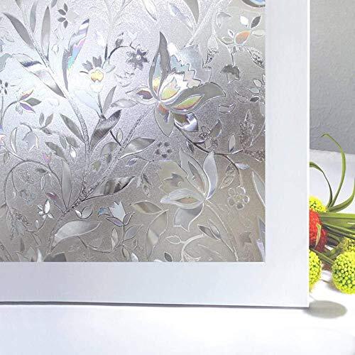 Niviy Etched Lace Window Film Static Window Cling Glass Door Decals Frosted