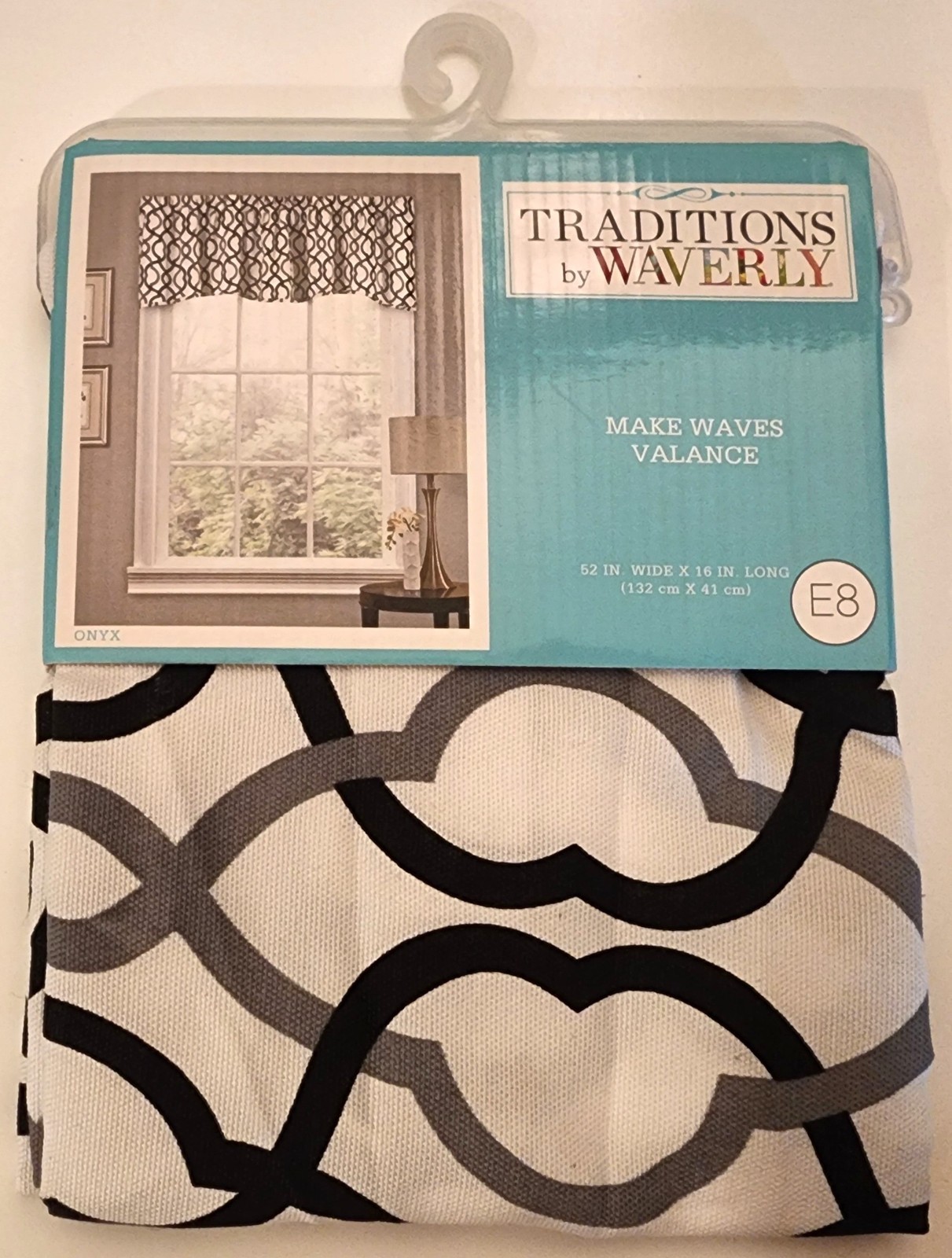 Traditions by Waverly “Make Waves” Valance 52″ Wide x 16″ Long New w/ Tags