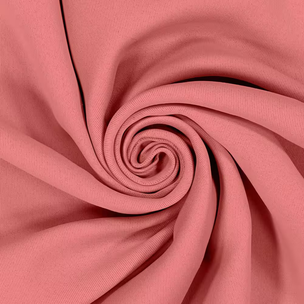 Darrell Coral Solid Polyester 37 In. W X 84 In. L Grommet Blackout Curtain