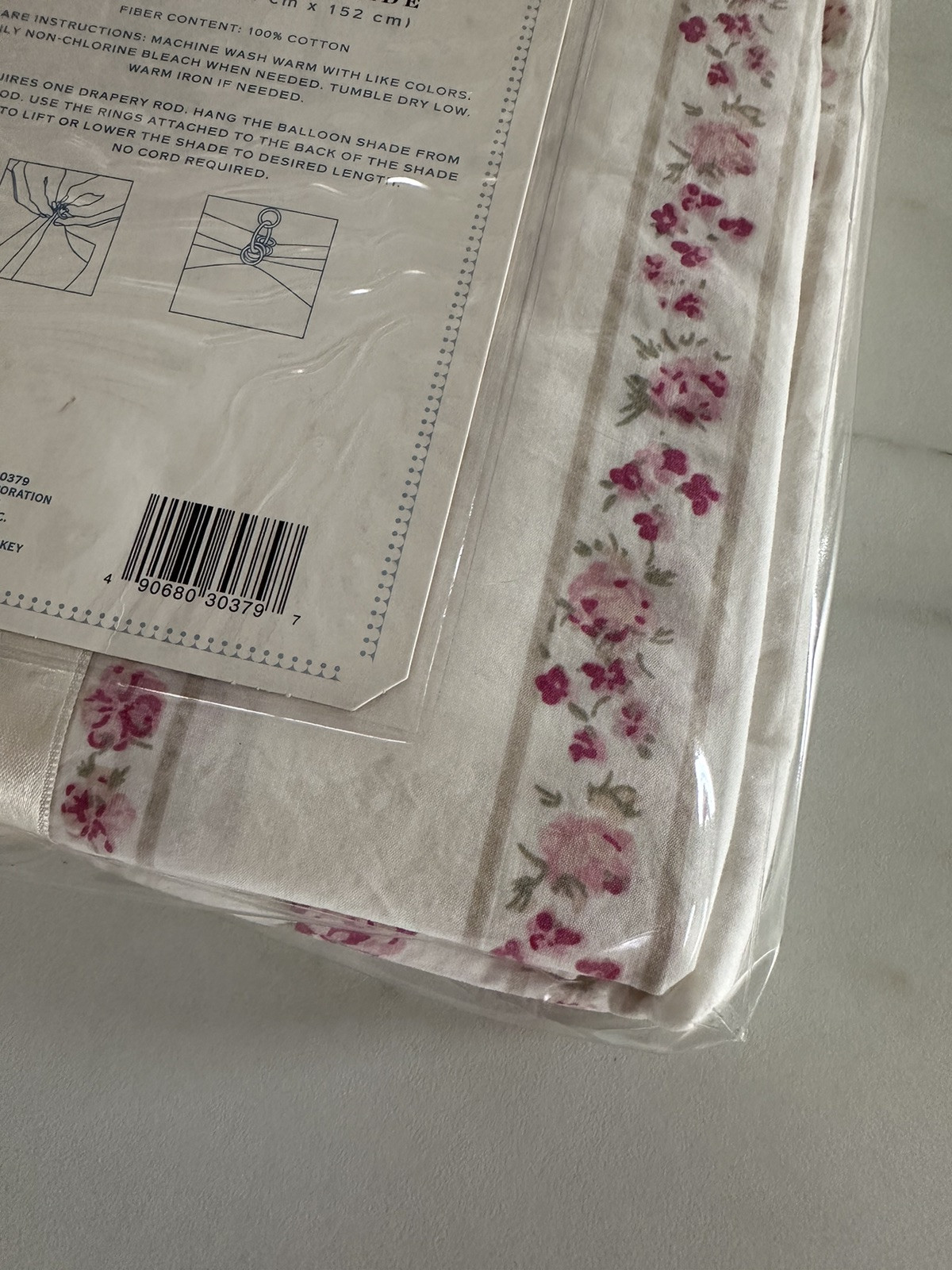 SIMPLY SHABBY CHIC Rachel Ashwell Blush Beauty Balloon Shade 60×63 🌸New🌸