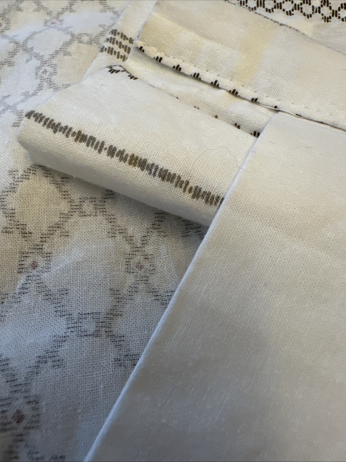 INK+IVY Imani 100% Cotton Single Panel Curtain Chenille 51”x85” Geometric Boho