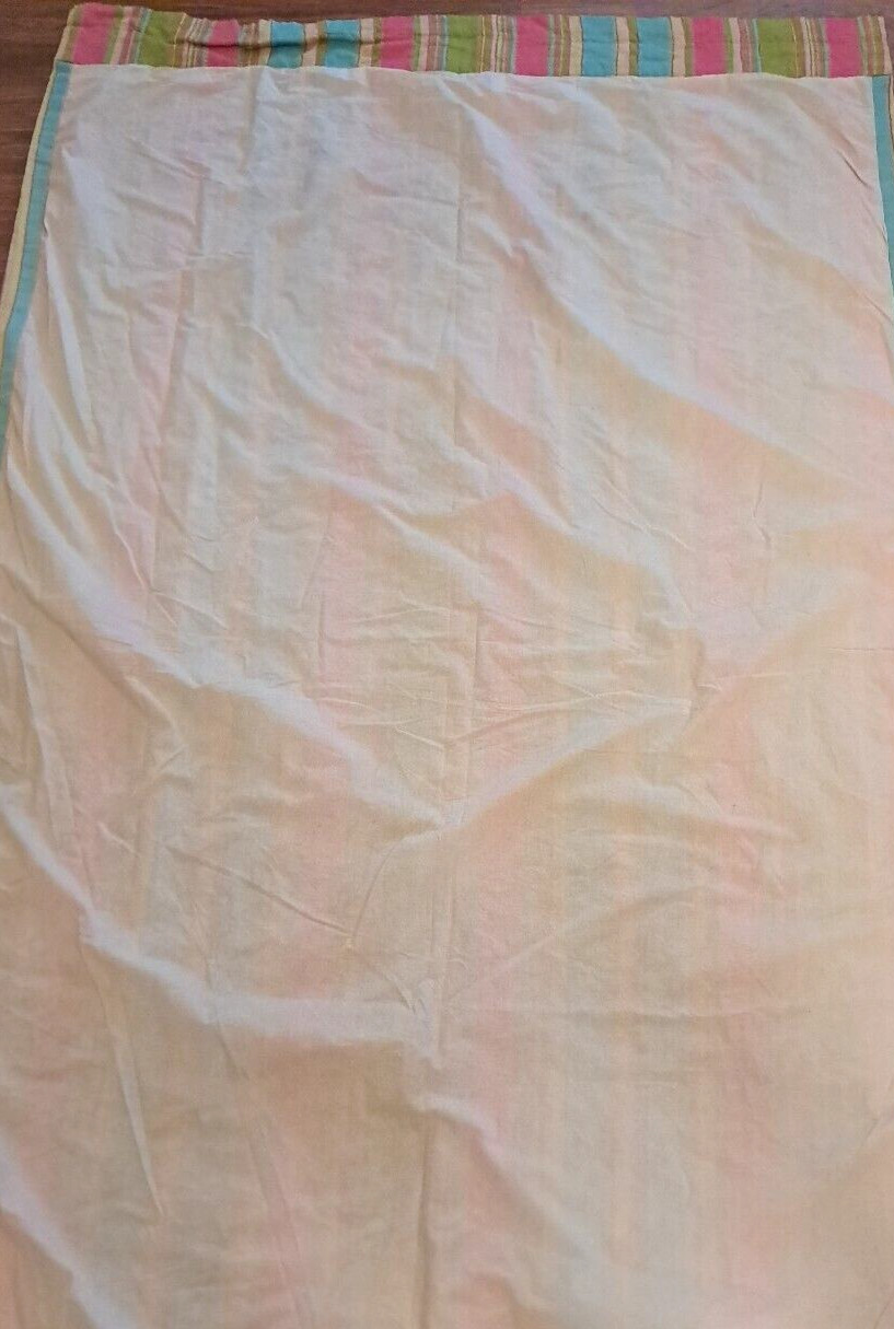 Pine Cone Hill Curtain Panel Striped Pink Green Blue Textured Bedroom 49×83
