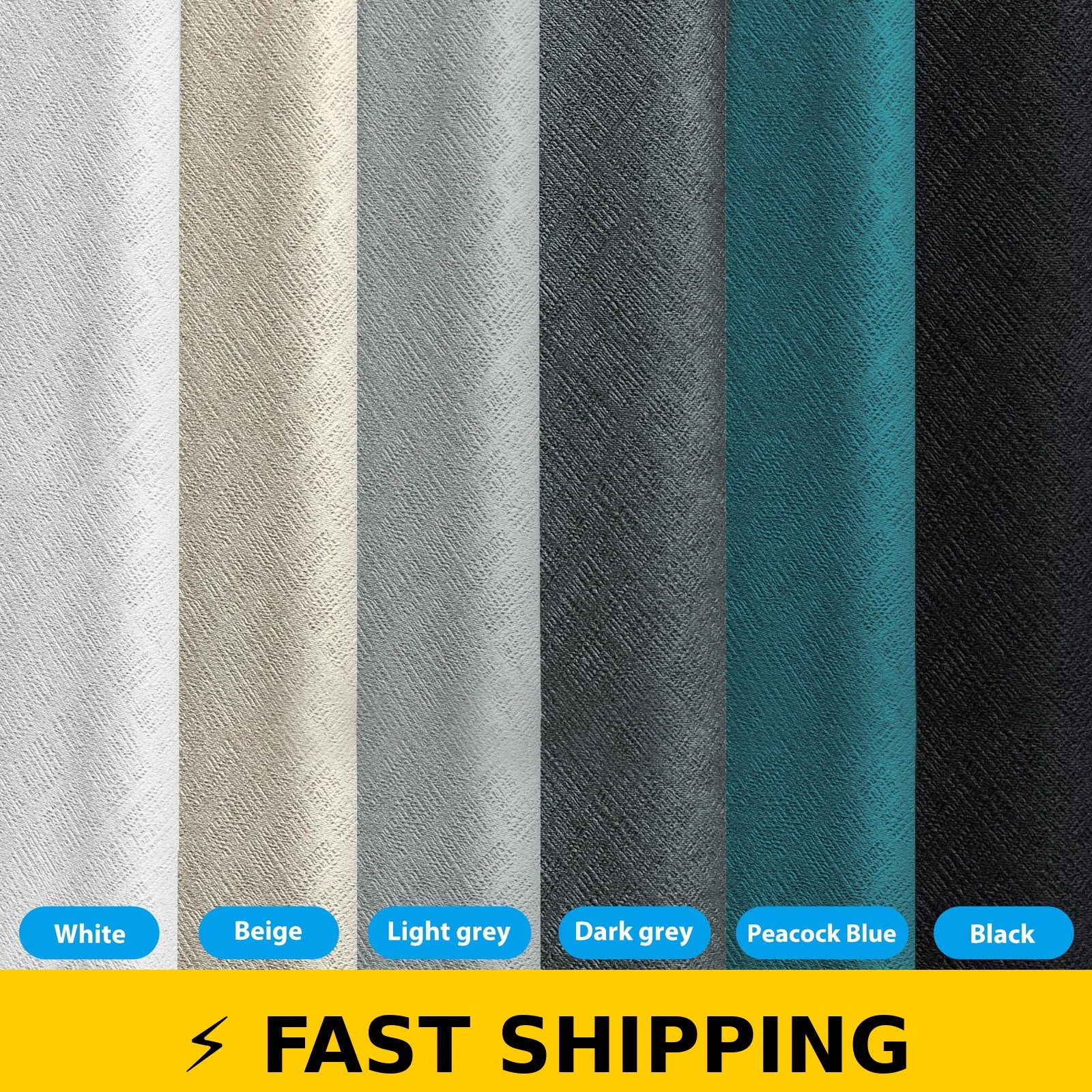 MaKefeile Blackout Room Divider Curtains 8.3ft x 7ft Thermal Insulation