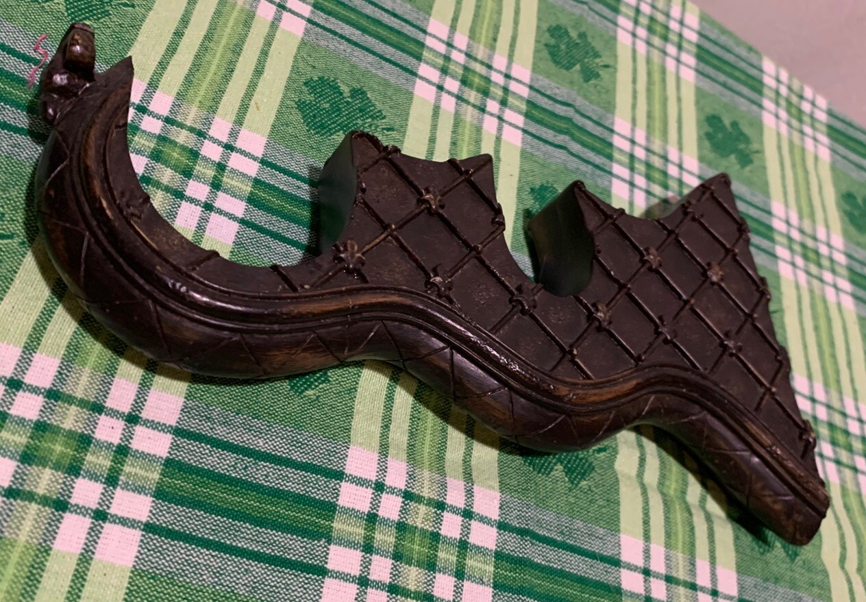 ❤️Paris Texas Ornate Drapery Double Rod/pole Support Bracket Burnished Coffee