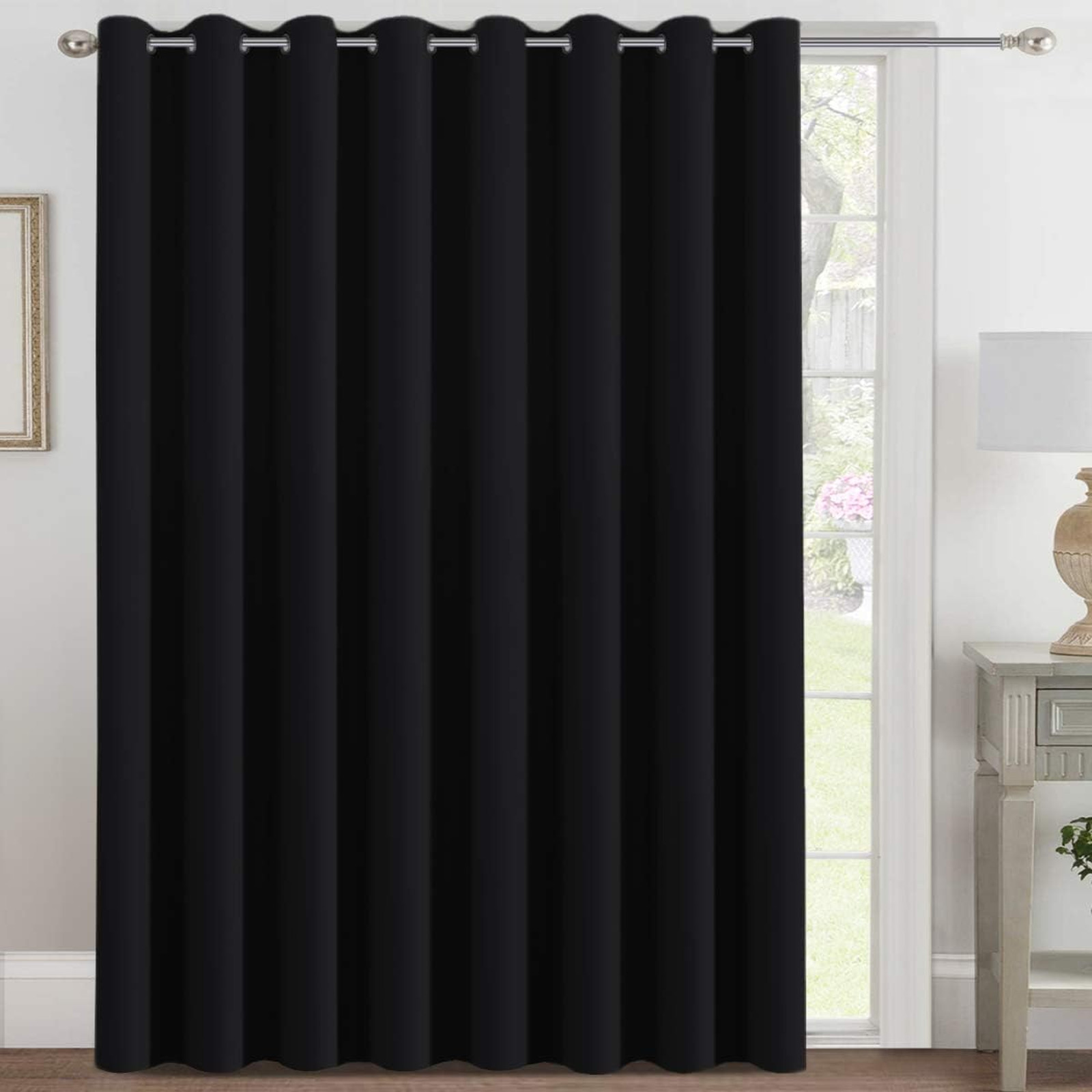 Blackout Patio Curtains 100×96 inches Grommet Top Thermal Insulated Room Divider