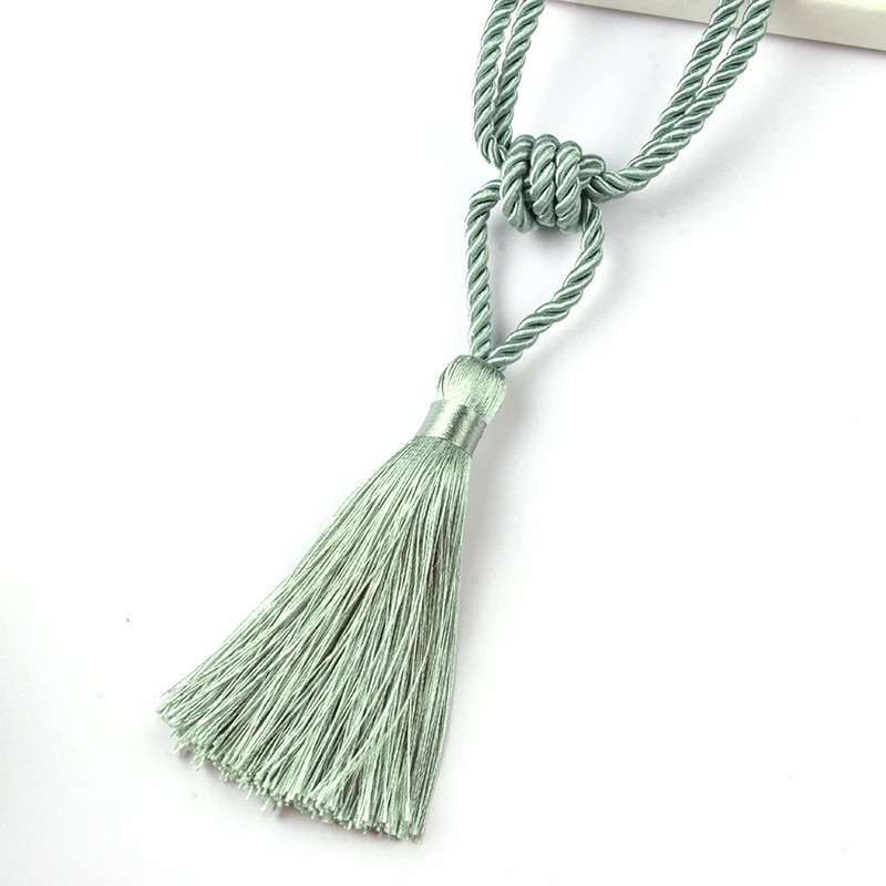 1Pc Handmade Tassel Curtain Tieback Room Accessories Gold Curtain Buckle Rope Ho