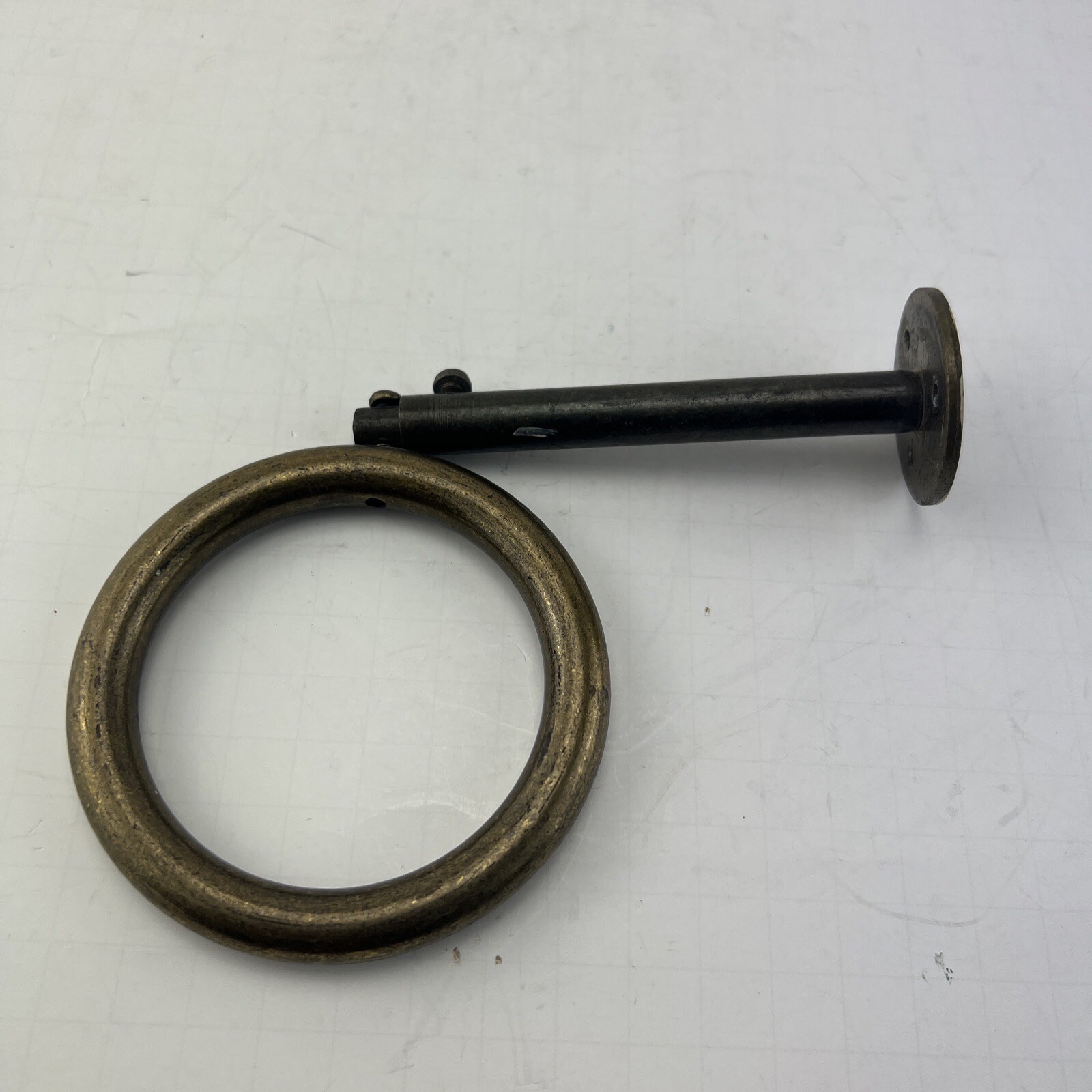 Heavy Duty Adjustable 3” Steel Ring Curtain Swag Holder Wall Or Ceiling Mount