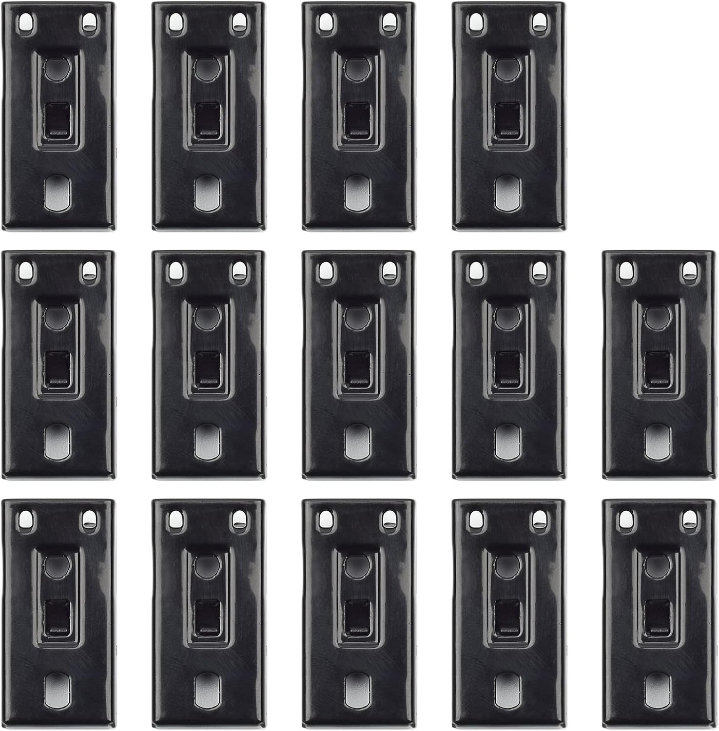 Black Ceiling Mount Brackets for Flexible Curtain Track, Bendable Curtain Track