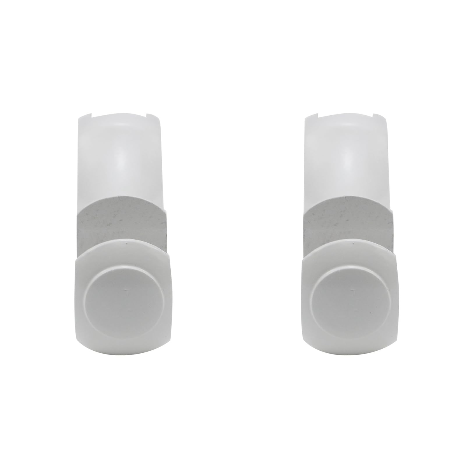 KUMGROT 2 Pack Wooden Curtain Rod Brackets 35mm/1.37in Diameter 3.5 cm, White
