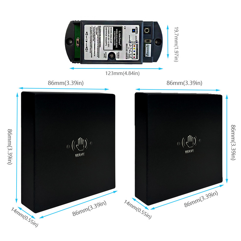 Olide 120B Automatic Swing Door Opener with M-605MHW Wireless Infrared touchle