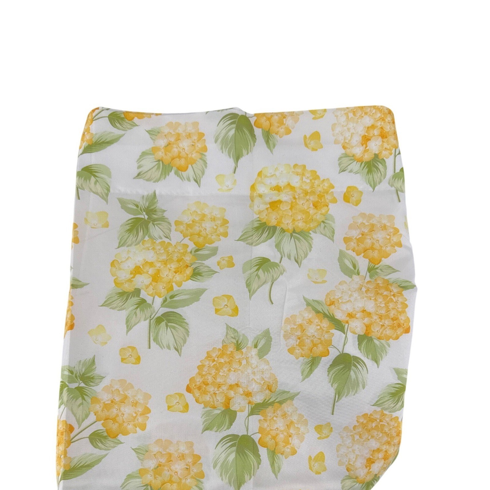 Ambesonne Yellow Hydrangea Floral Window Curtains 2 Panel Set 56×95 Microfiber
