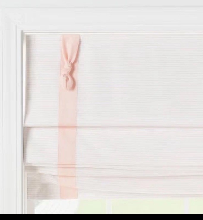 32″ x 64″ Blackout Roman Kids’ Shade Pink 🎀 with Striped – Pillowfort