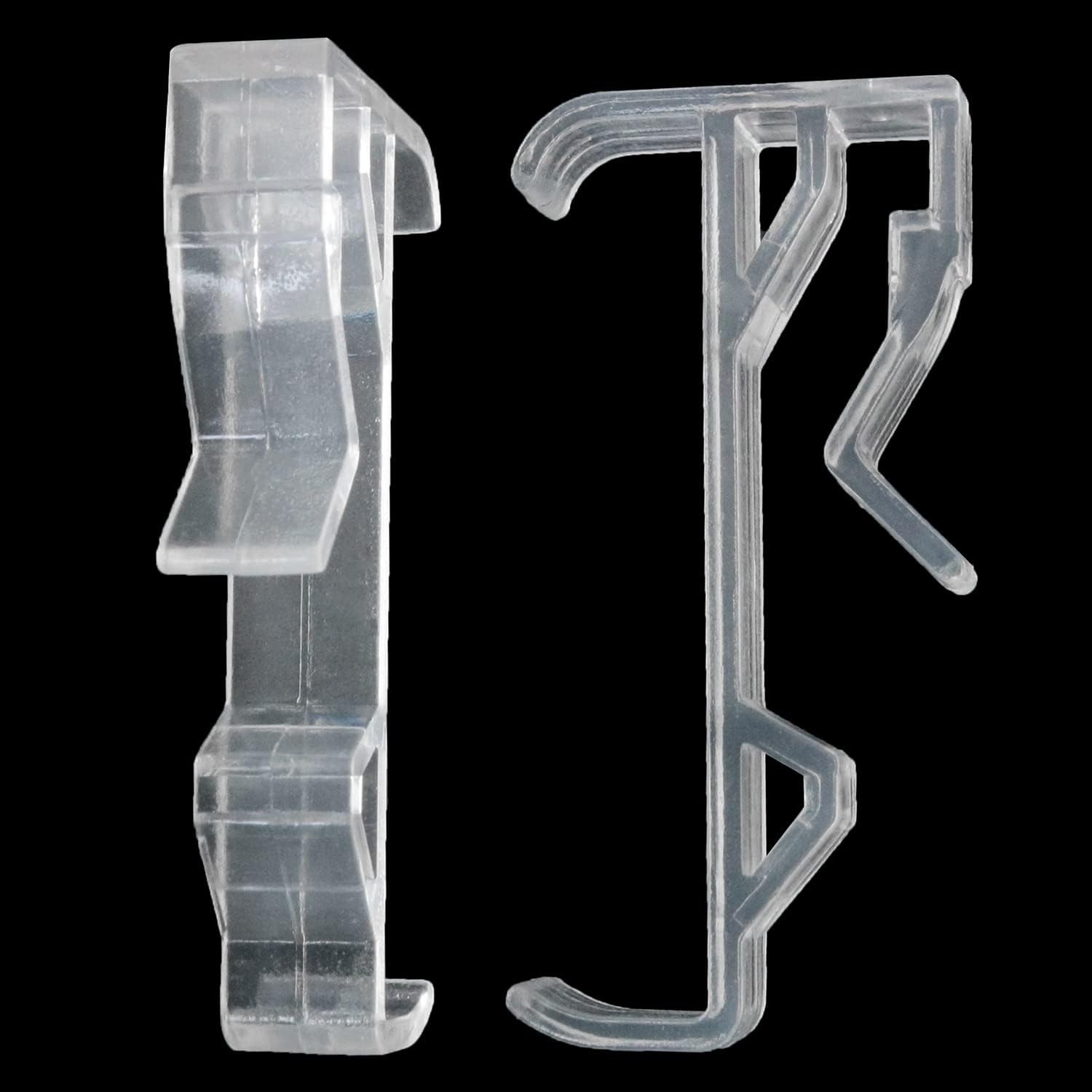 10PCS Blinds Clear Plastic Curtain Clips, Valance Clips for High Profile Blin…
