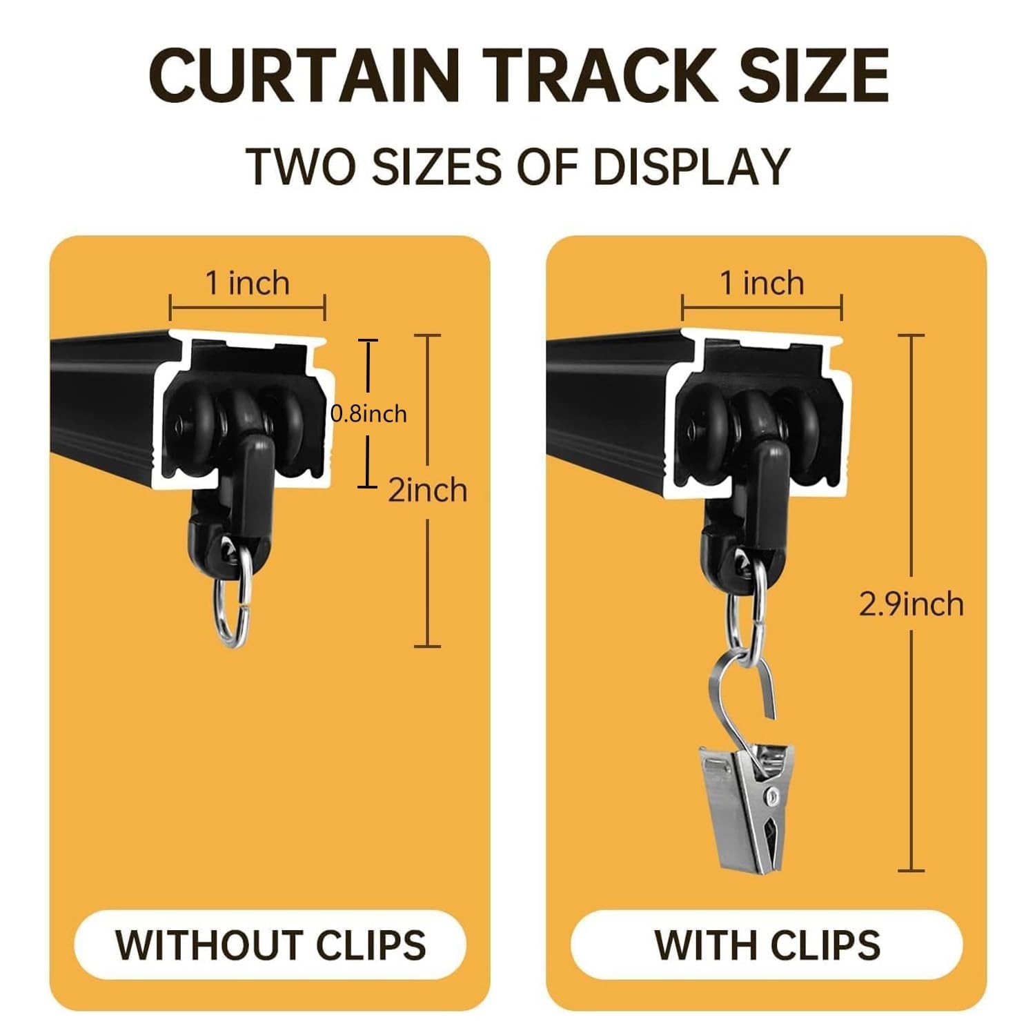 Curtain Tracks Ceiling Wall Mounted Heavy-Duty Curtains Rails Room Divider Tr…