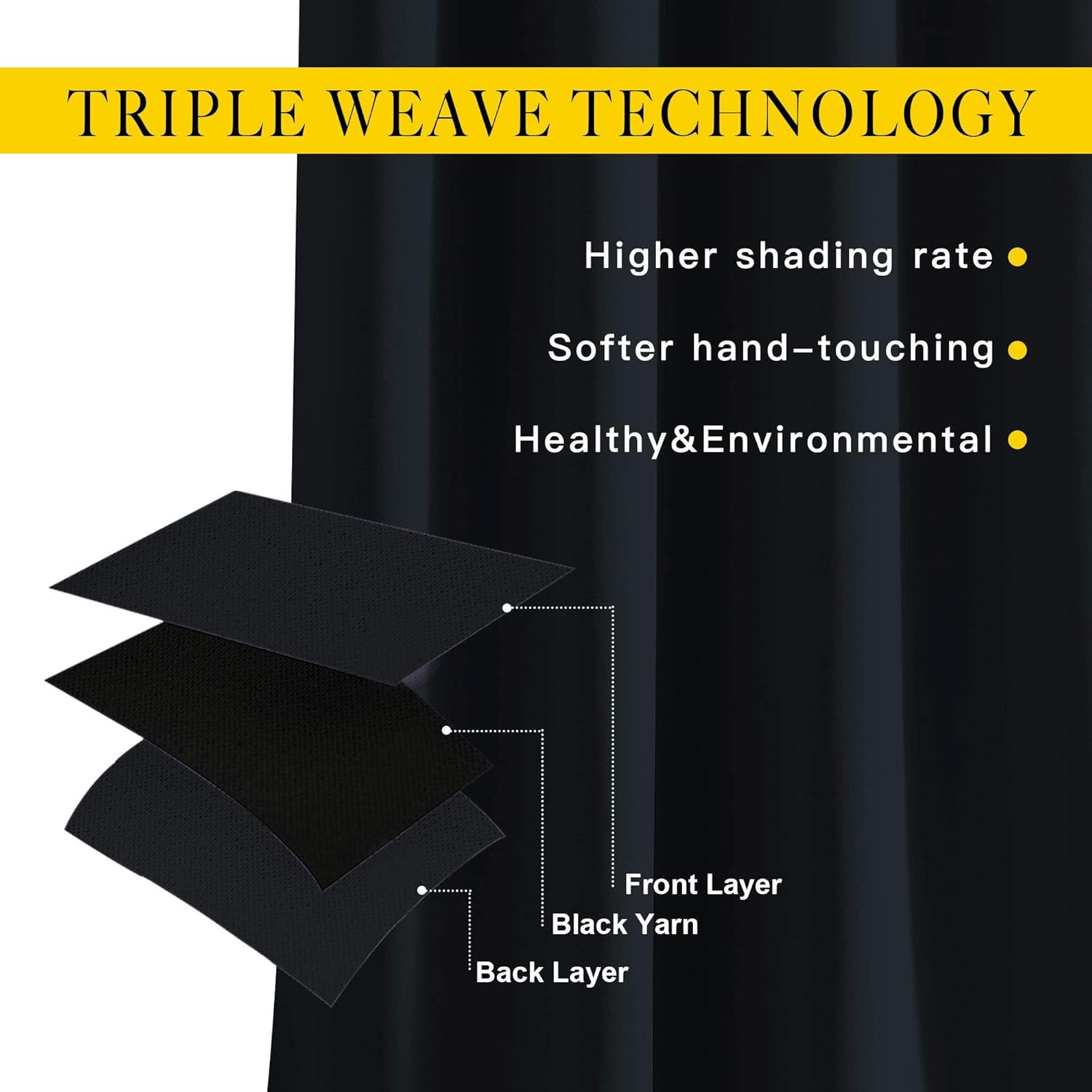 NICETOWN Black Out Curtains for Bedroom 84 Inches Long – Light Reducing Thermal