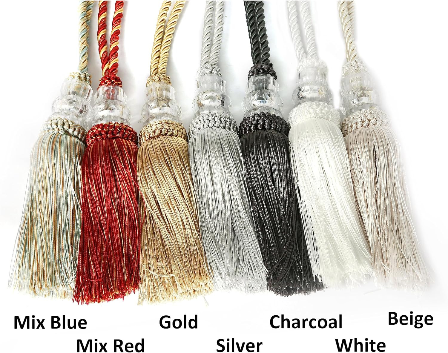 Curtain Tiebacks with Tassel, Outdoor Elegant Decorative Curtain Holdback,Modern