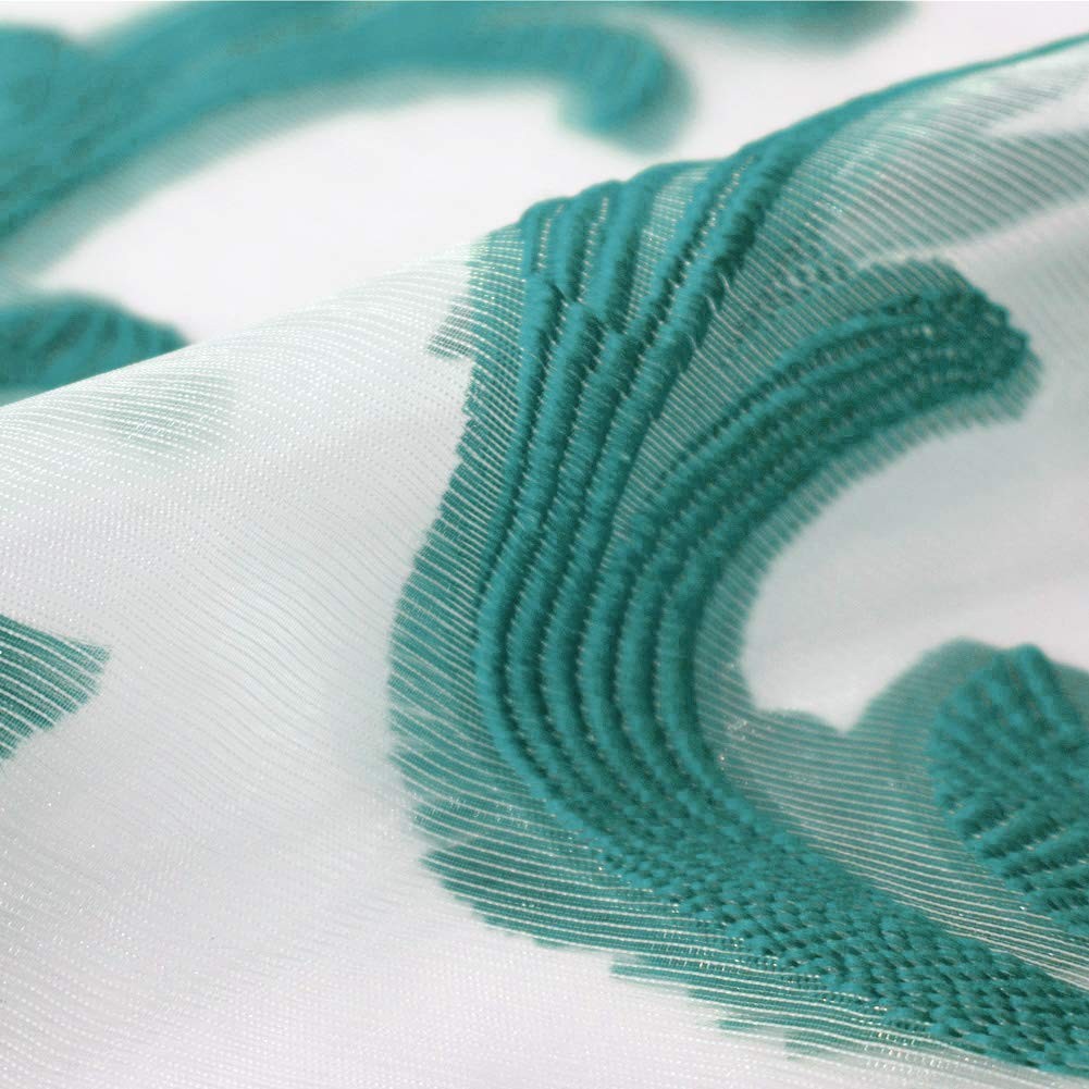 Tie Up Curtains, Jacquard Balloon Curtains for Kitchen Window, Ajustable Rod …