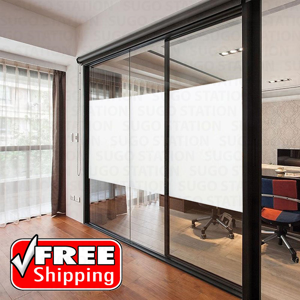36″x12FT Frosted Home Privacy Bedroom Bathroom DIY Window Tint Glass Film Sheet
