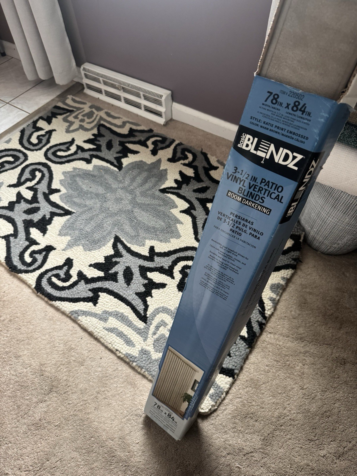 Basic Blindz 3.5-in Slat Width Cordless Sage Vinyl Set