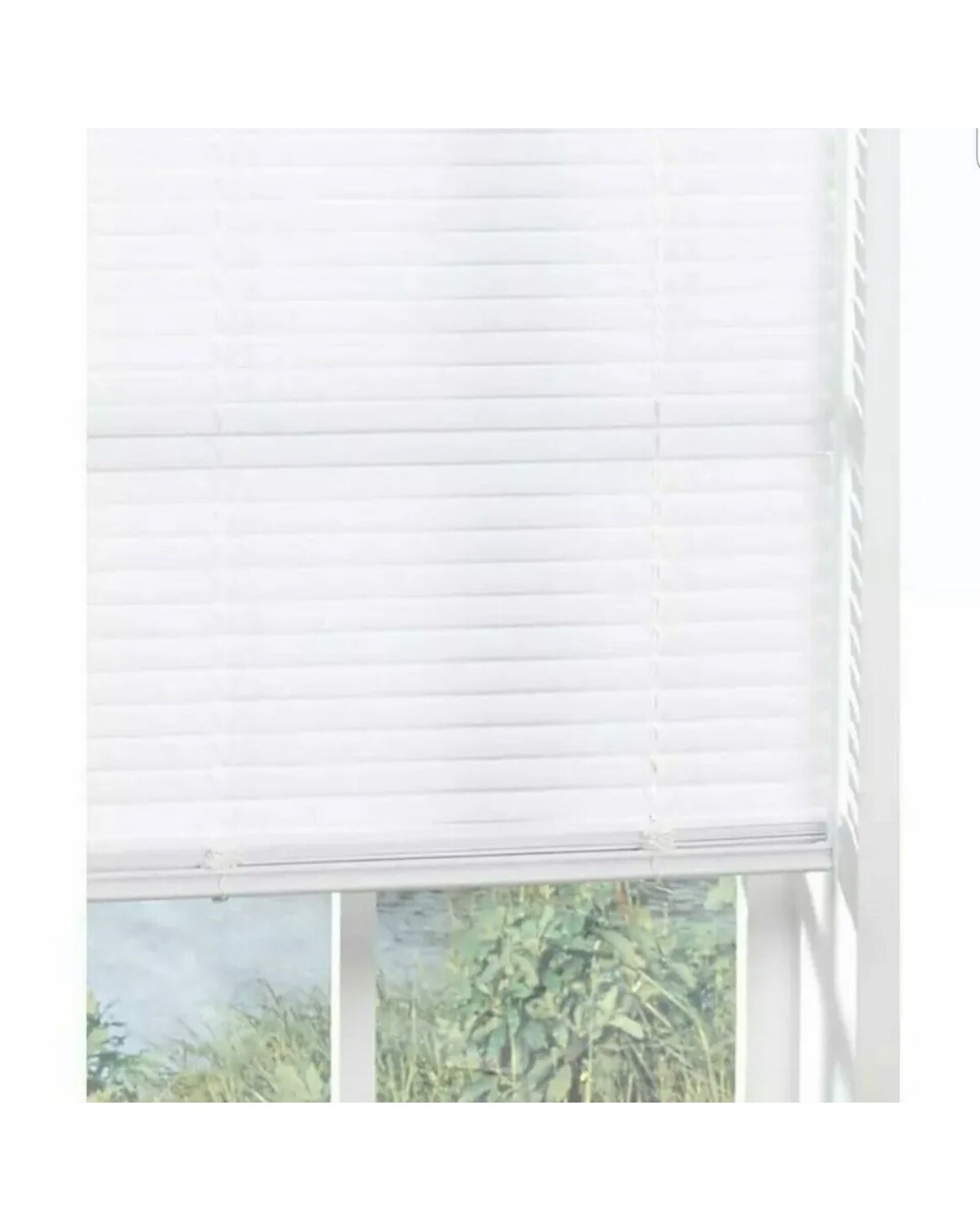 Brand new Nien made cordless blinds White 58″ x 72″ 1” inch slats