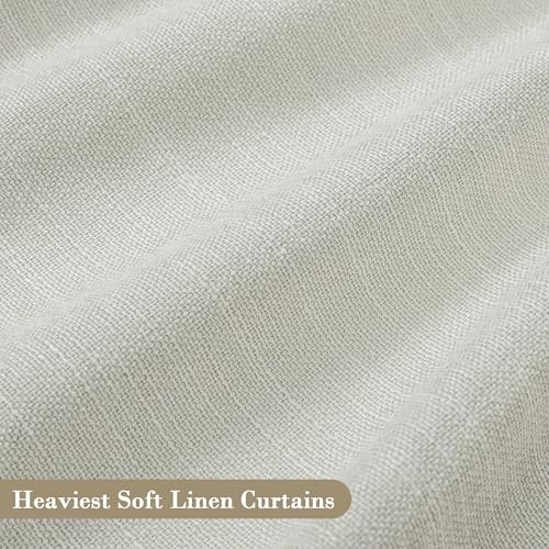 Blackout Curtains 54 Inch Long for 50″W x 54″L (Pack of 2) Greyish Beige