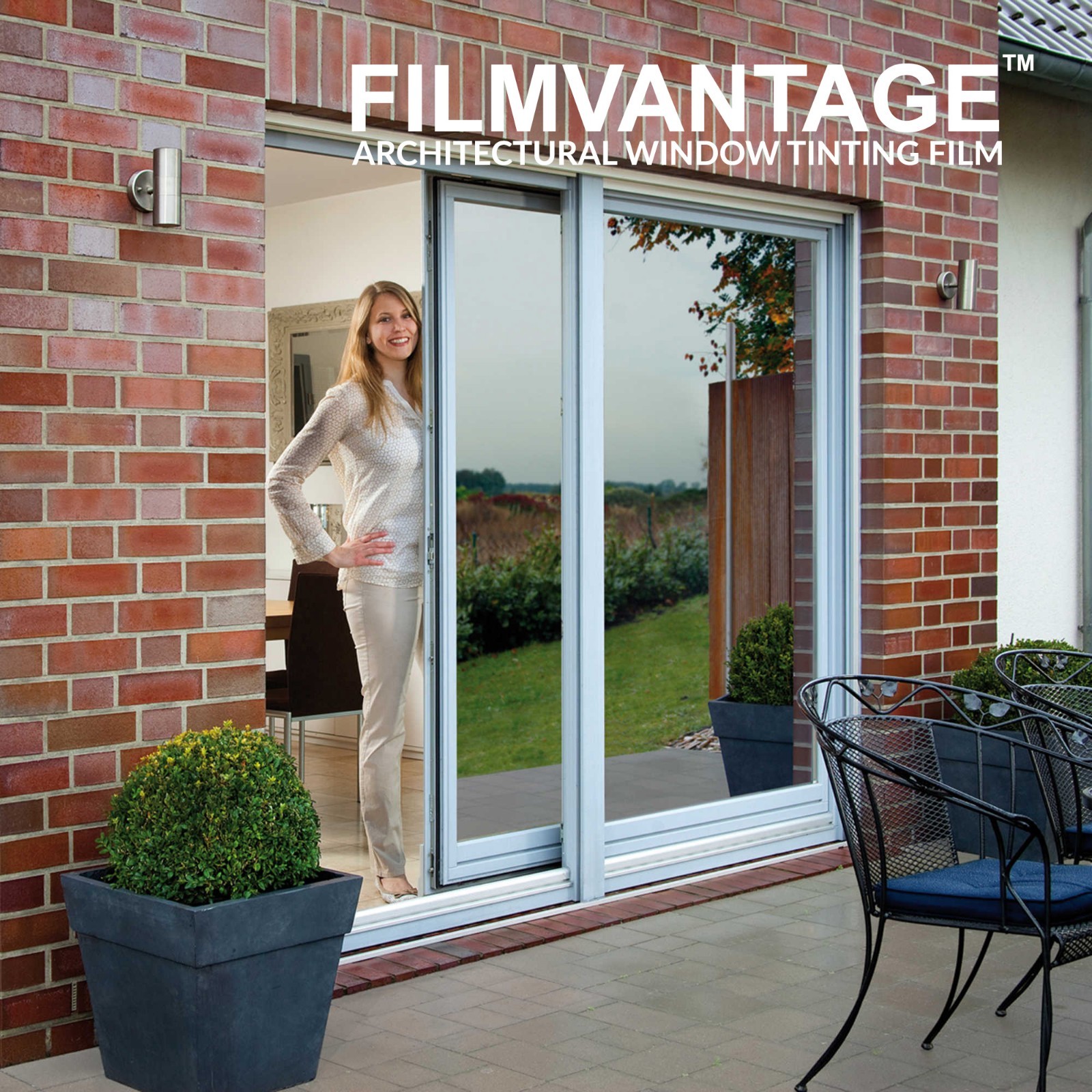 SunJoy 5 One Way Mirror Privacy Home Commercial Window Tint Film Solar UV Heat