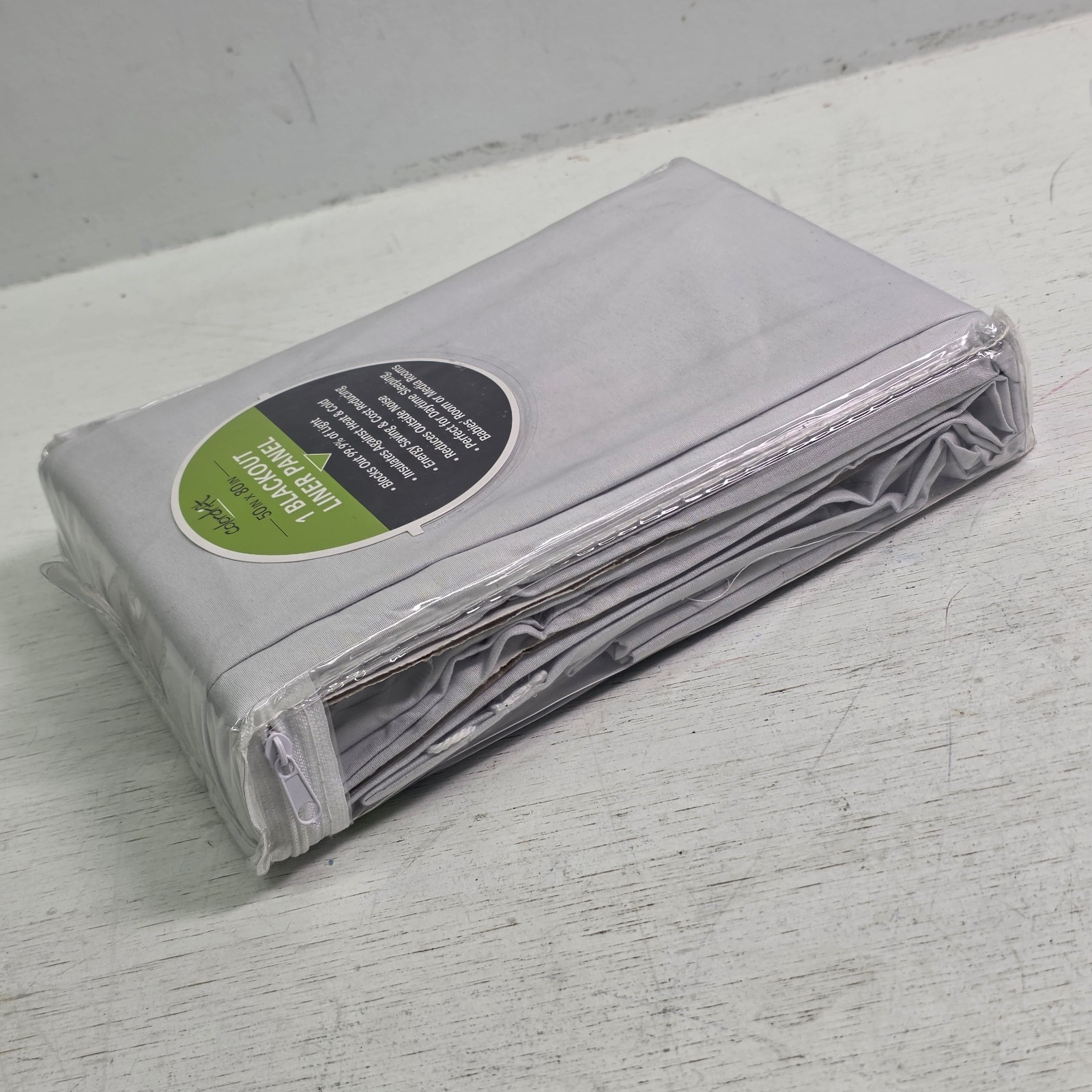 White Solid Polyester 50″ W x 80″ L Rod Pocket Blackout Curtain Liner Panel New!