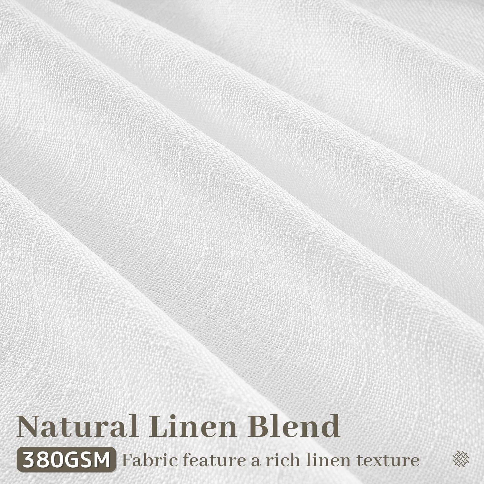 Off-White Pinch Pleated Curtains 96 Inches Long for Living Room 2 Panels Sets…