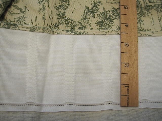 VICTORIAN SCENE TOILE DRAPES PAIR COTTON PLEAT TOP 80’W/55″L x 2 WAVERLY