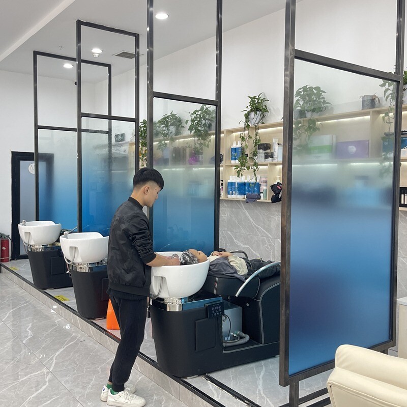 Transparent Window Film Static Cling Office Glass Stickers Gradient Color Decor