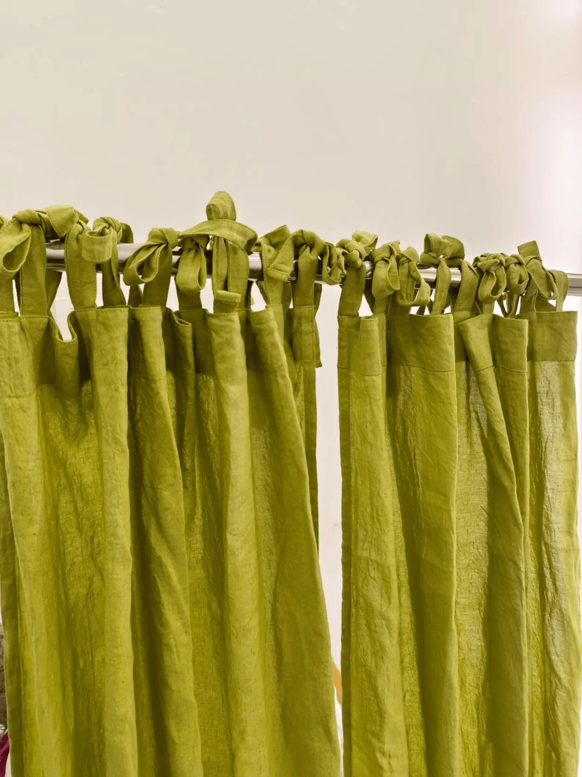 Boho Linen Curtains for Living Room Farmhouse Linen Drapes for Door Window