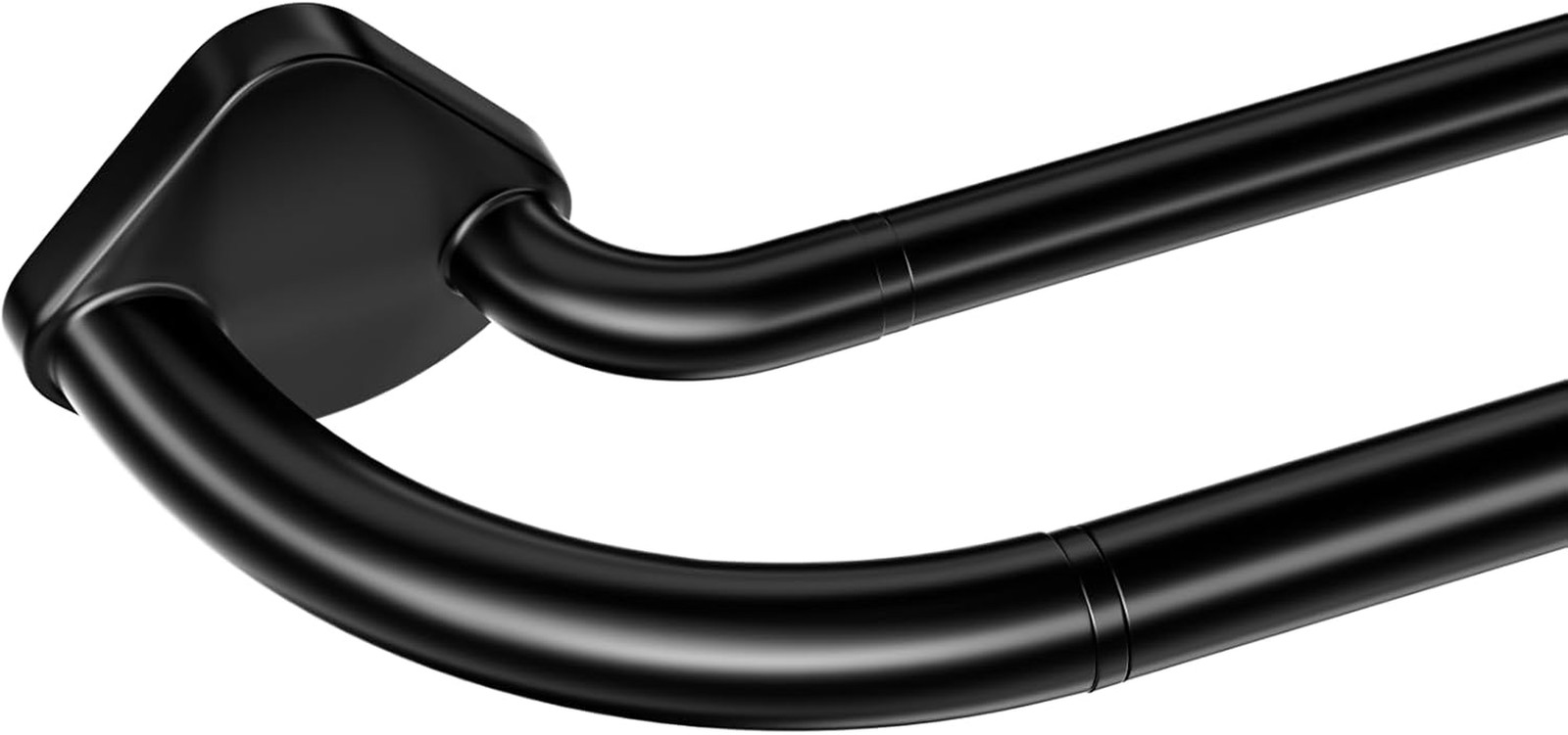 Abiglifty Double Curtain Rods 48 to 84 Inches, Wrap around Curtain Rods, Extenda
