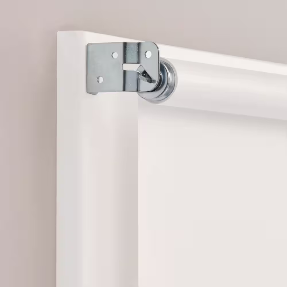 Cut-To-Size White Cordless Light Filtering Vinyl Roller Shade 37.25 In. W X 72 I