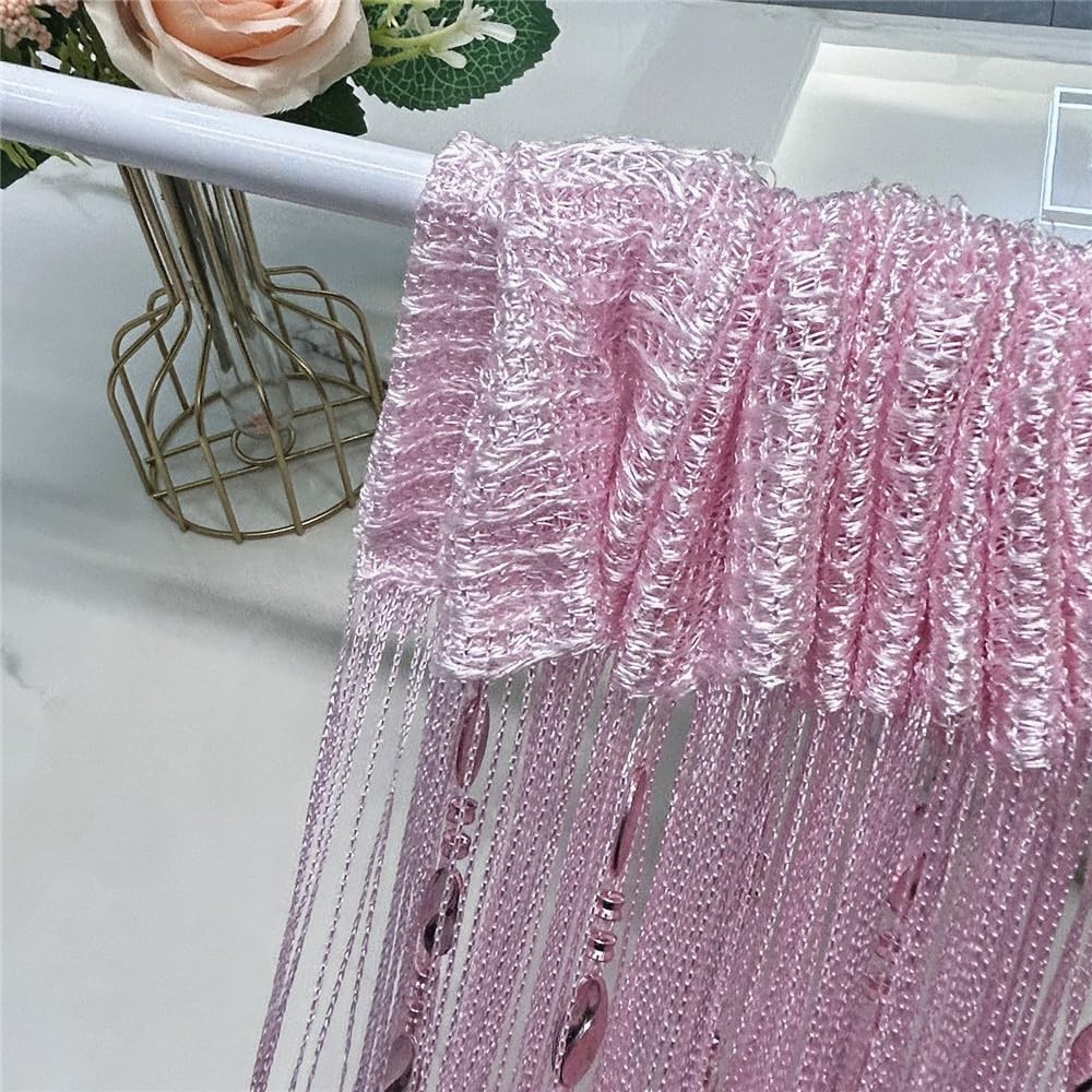 100cmX200cm Decorative Door String Curtain Beads Wall Panel Fringe Window Roo…