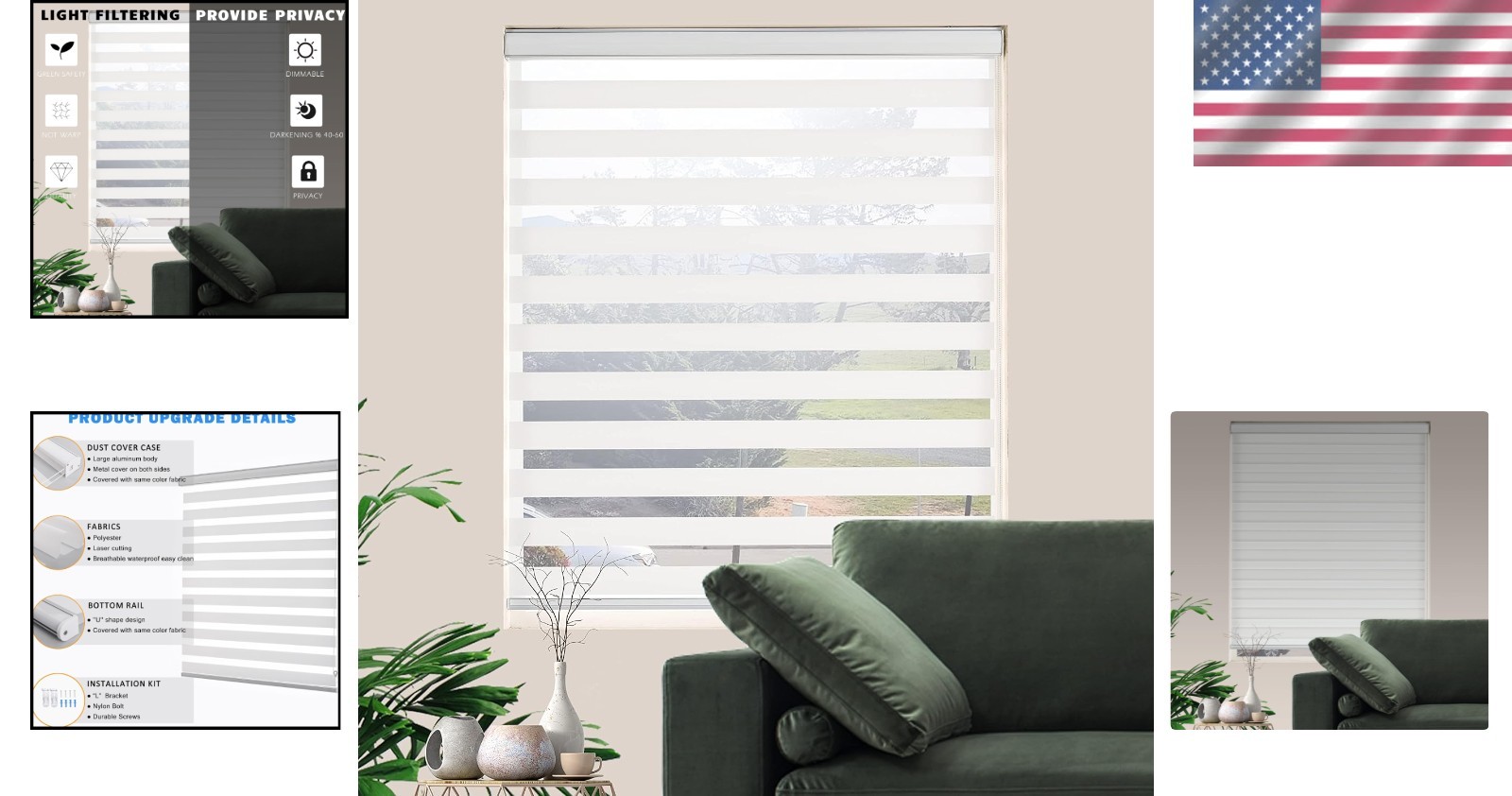 Dual Layer Zebra Blinds – Light Control