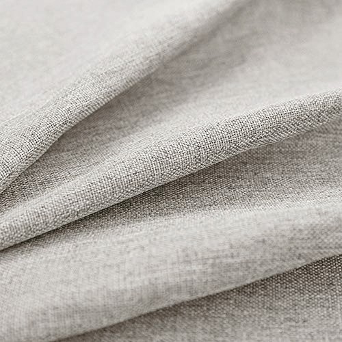 Linen Textured Blackout Curtains Bedroom Single Panel Thermal Grommet 84″ L