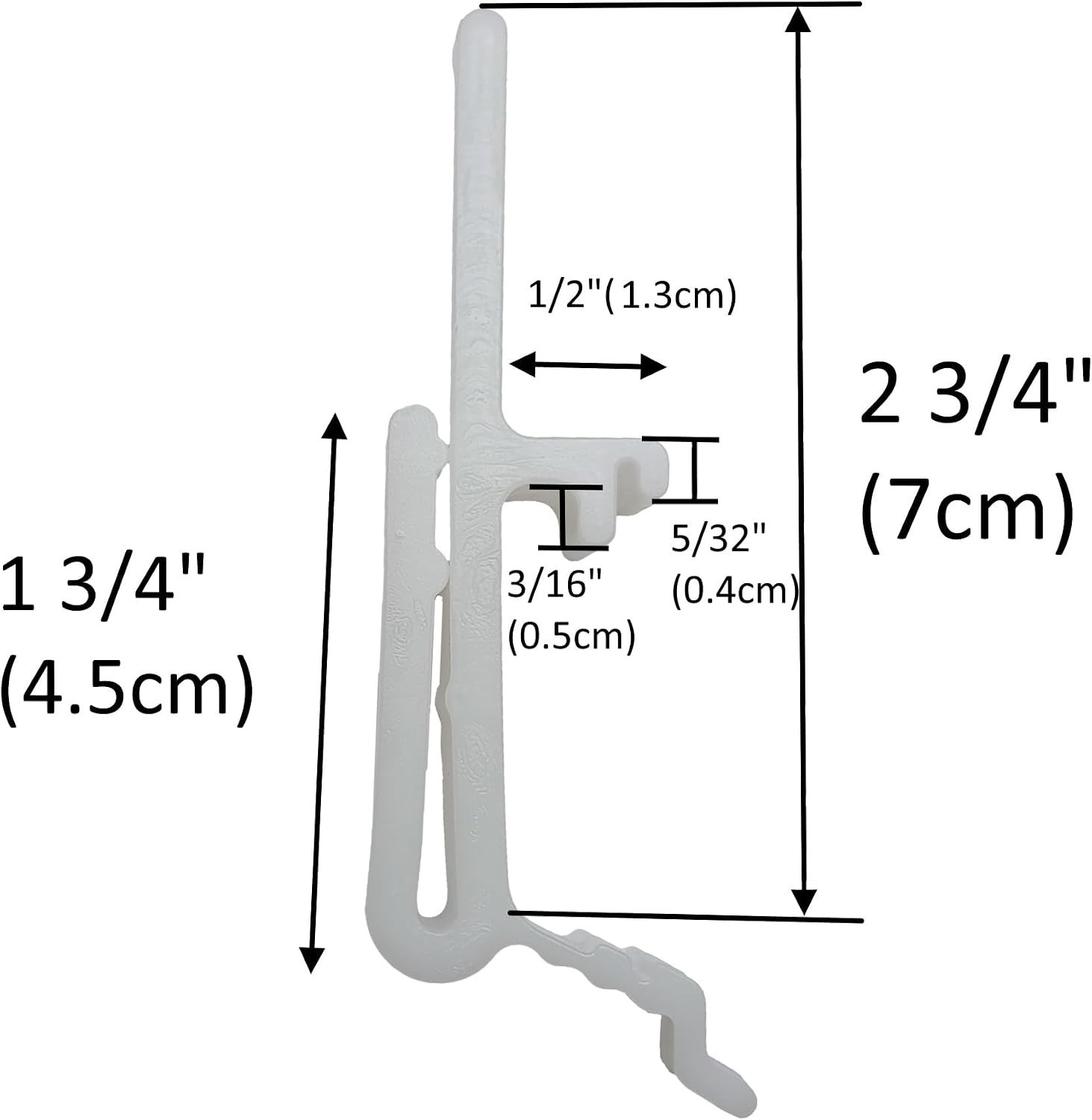 Vertical Blind Dust Cover Valance Clip Holder Bracket for 1.5″1 1/2 Rail 10