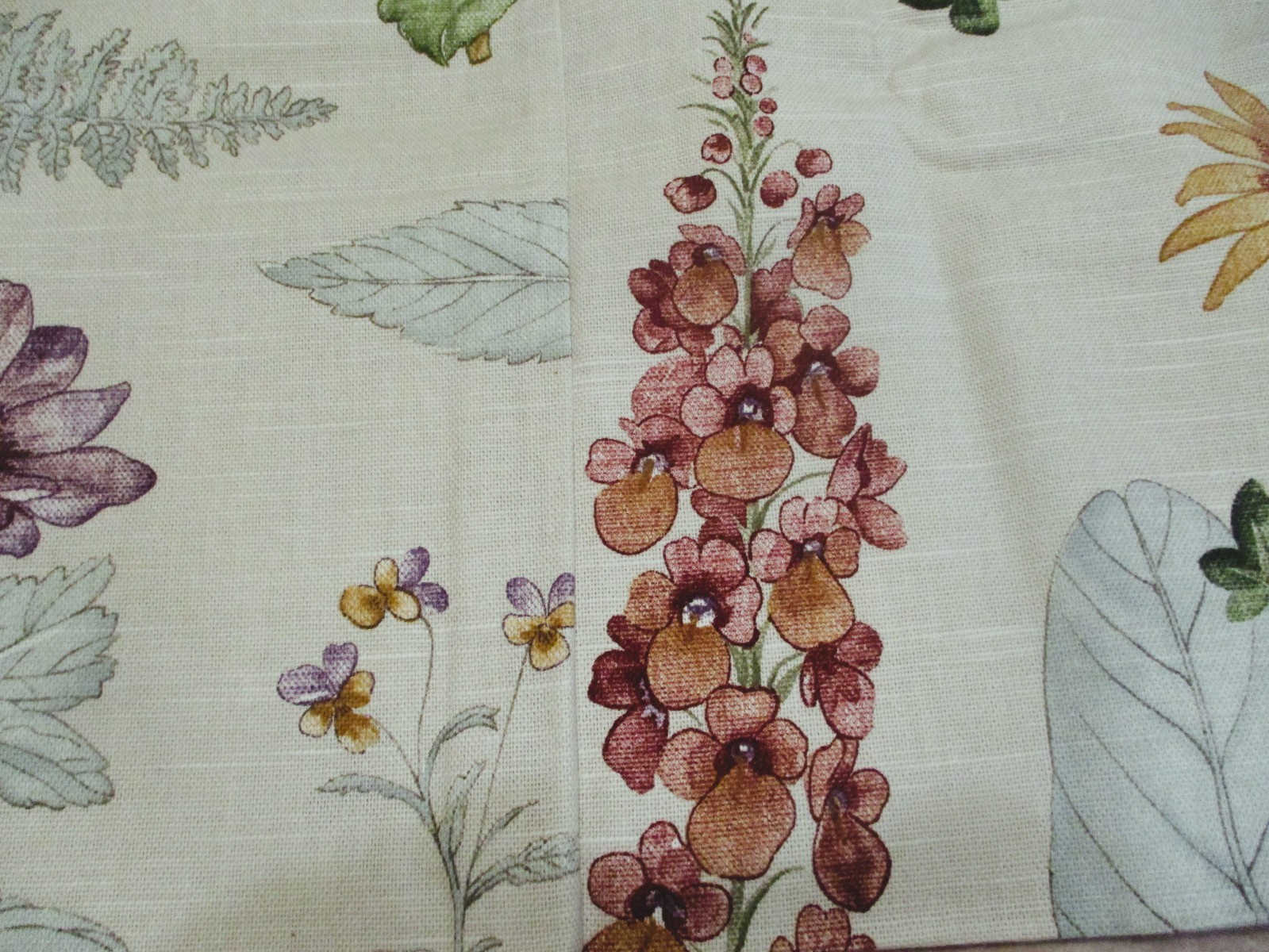 NIP Waverly second spring balloon valance florals berries ferns
